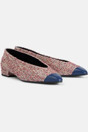 Loro Piana Rebecca tweed ballet flats