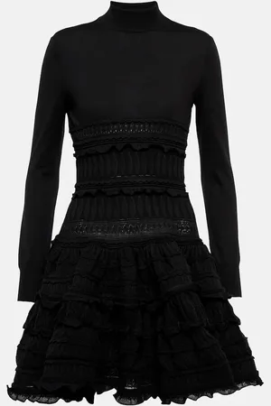 Alaïa Crinoline wool minidress