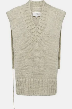 Maison Margiela Alpaca, cotton, and wool sweater vest