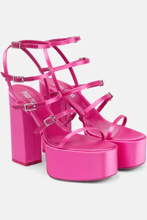 PARIS TEXAS Jessica 130 satin platform sandals