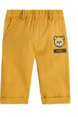 Moschino Teddy Bear cotton and linen-blend pants