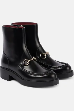 Gucci Horsebit leather ankle boots