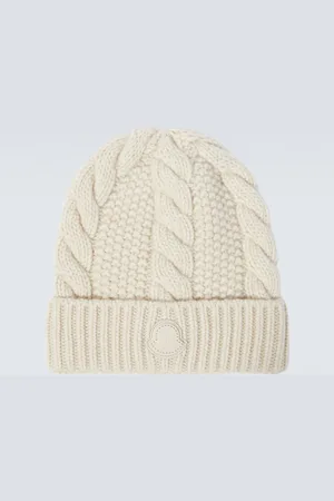 Moncler Logo wool and cashmere beanie