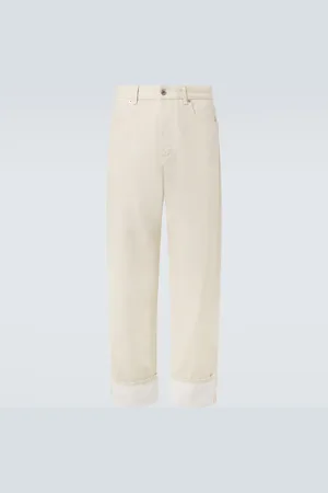Bottega Veneta Patch-applique wide-leg jeans