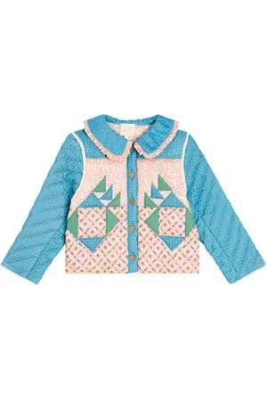Louise Misha Niagara quilted patchwork cotton jacket