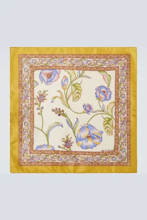 Etro Printed silk pocket square