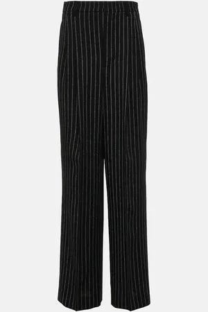 Ami High-rise wool wide-leg pants