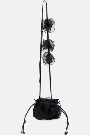 MAGDA BUTRYM Magda Small floral-applique silk bucket bag