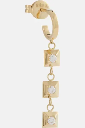 Eera Mini 18kt single earring with diamonds
