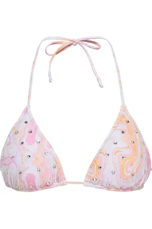 Reina Olga Susan embellished bikini top