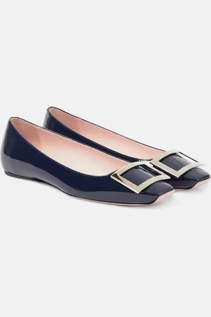 Roger Vivier Trompette patent leather ballet flats