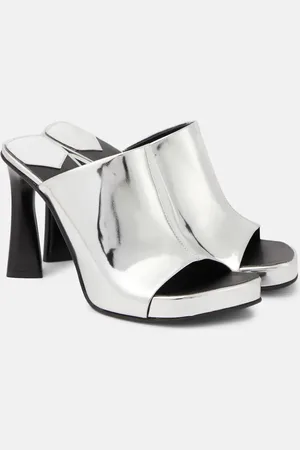 Stella McCartney Elsa mirrored faux leather sandals