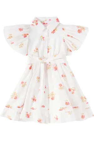 Petite Amalie Floral cotton voile dress
