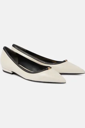 Tory Burch Double T leather ballet flats
