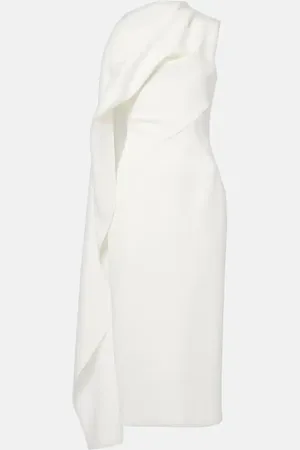 Roksanda Bridal Edith draped crepe midi dress