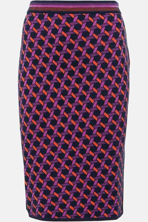 Diane von Furstenberg Hazel jacquard midi skirt