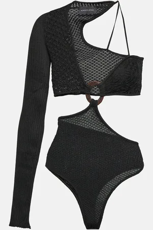 Roberta Einer Legato asymmetric cotton bodysuit