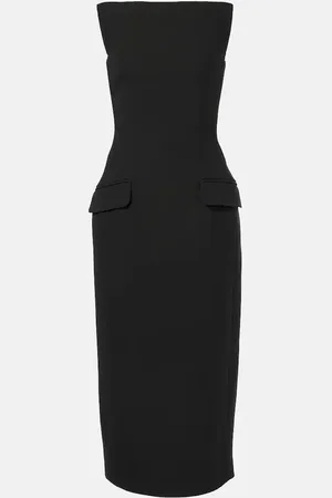 Sportmax Gabardine bustier dress