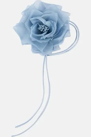 Max Mara Jessy floral-applique silk brooch