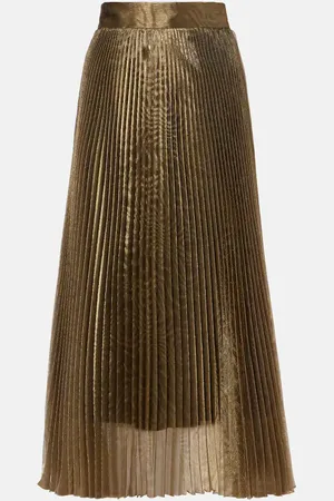 Dolce & Gabbana Jacquard plisse midi skirt