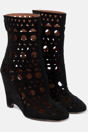Alaïa Vienne suede wedge ankle boots