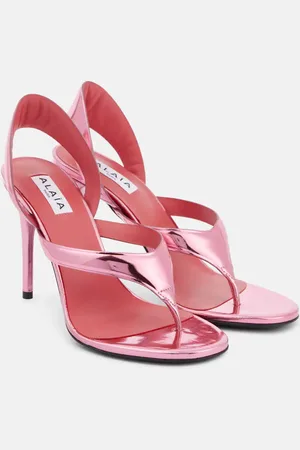 Alaïa Infradito 90 mirrored leather sandals
