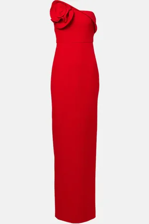 Roland Mouret Ruffled strapless crepe gown