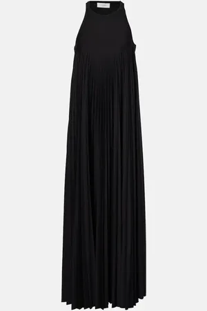 Sportmax Plisse jersey maxi dress