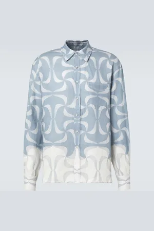 COMMAS Mantra printed linen shirt