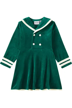 Mini Rodini Sailor cotton velour dress