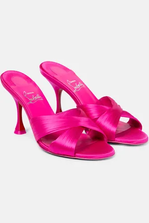 Christian Louboutin Nicol Is Back 85 satin mules