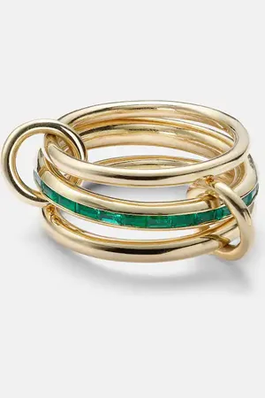 SPINELLI KILCOLLIN Pyrus 18kt ring with emeralds