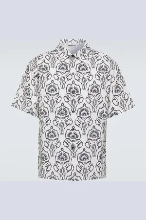 COMMAS Floral cotton-blend shirt