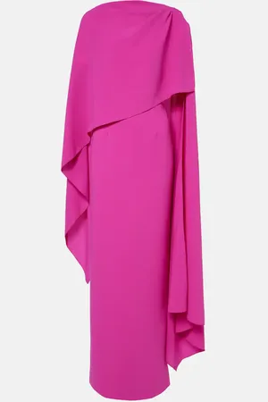 Roksanda Demetria caped crepe gown