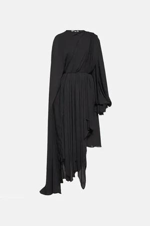 Balenciaga Asymmetric crepe minidress