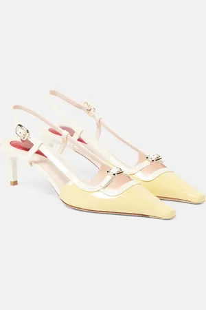Roger Vivier Vivâ Canard patent leather slingback pumps