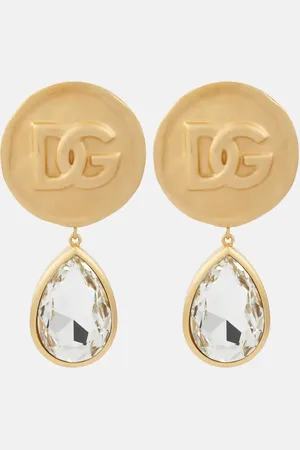 Dolce & Gabbana DG crystal-embellished drop earrings