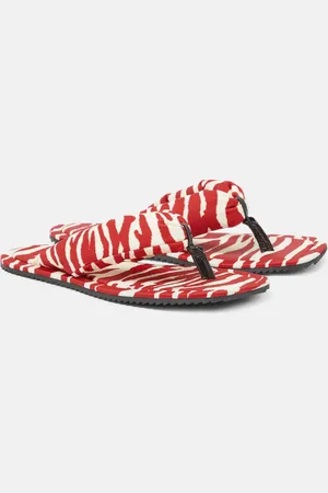 The Attico Indie zebra-print thong sandals
