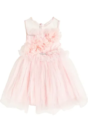 PATACHOU Floral-applique tulle dress