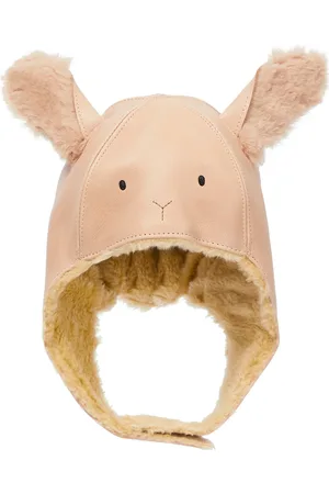 Donsje Kapi faux fur and leather hat