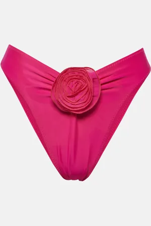 SAME Rose floral-applique bikini bottoms