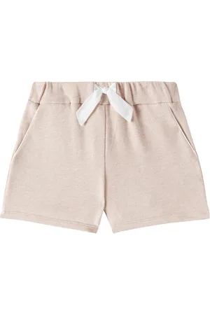 Chloé Embroidered cotton jersey shorts