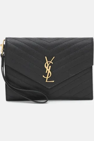 Saint Laurent Cassandre matelasse leather clutch