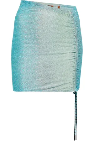Missoni Zig-zag knit drawstring miniskirt