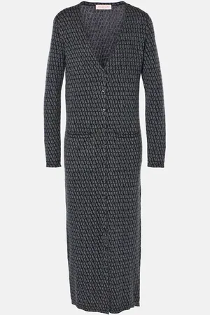 VALENTINO Toile Iconographe wool maxi dress