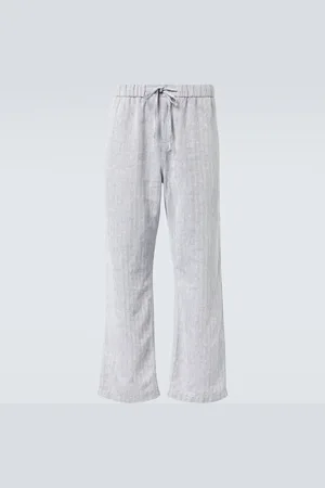 Frescobol Carioca Rocha cotton and linen wide-leg pants