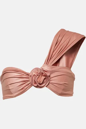 MAGDA BUTRYM Floral-applique bikini top