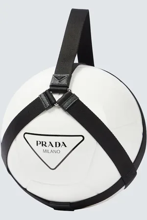 Prada Logo rubber soccer ball with carrier