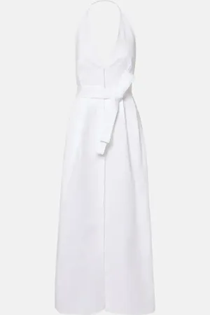 Max Mara Cotton-blend gabardine maxi dress