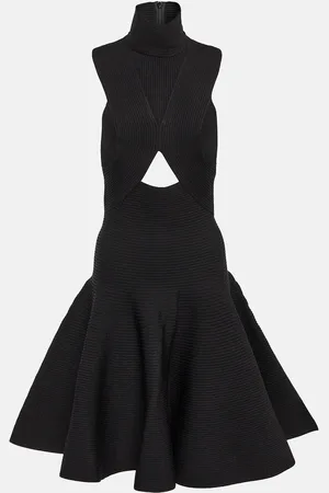 Alaïa Cutout high-neck minidress